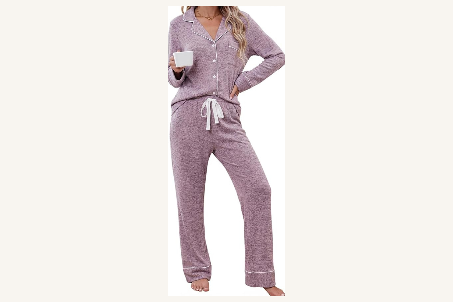 Button-Down Pajama Set